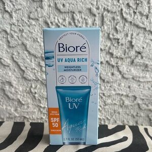 Biore UV Aqua Rich Weightless Moisturizer - Blue-brand new, never used, sealed